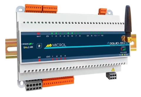 GSM-контроллер Squid-5N-IO-Solar